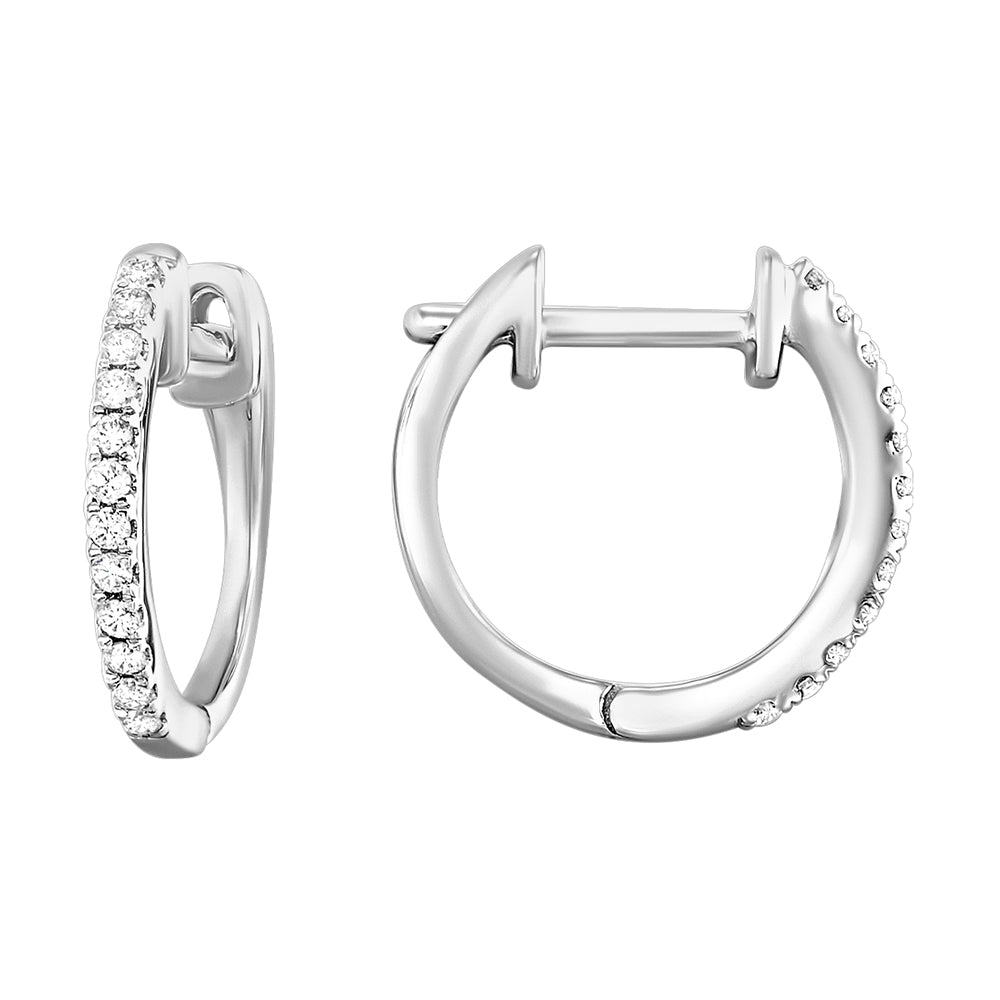 10Kt White Gold Diamond 1/10Ctw Earring