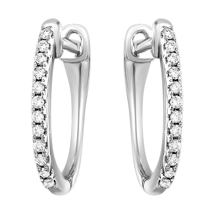 10Kt White Gold Diamond 1/10Ctw Earring