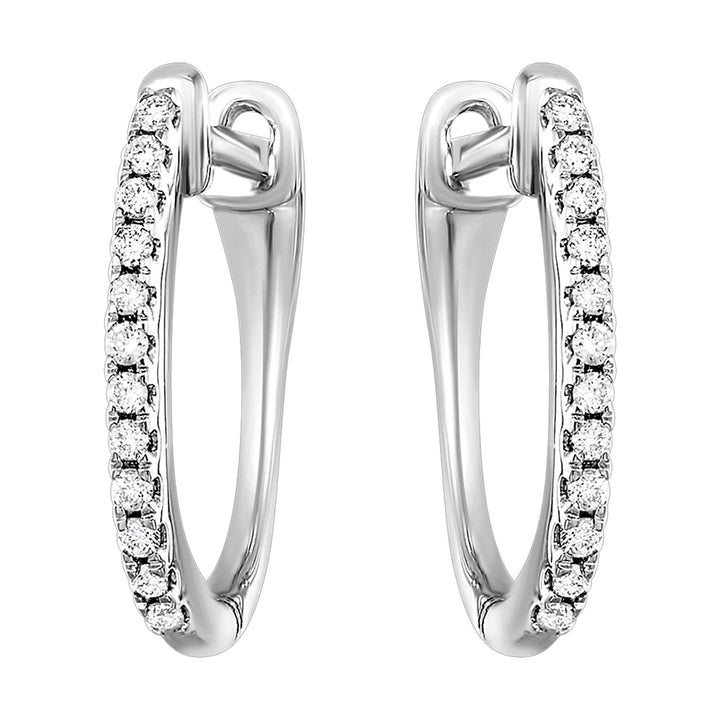 10Kt White Gold Diamond 1/10Ctw Earring