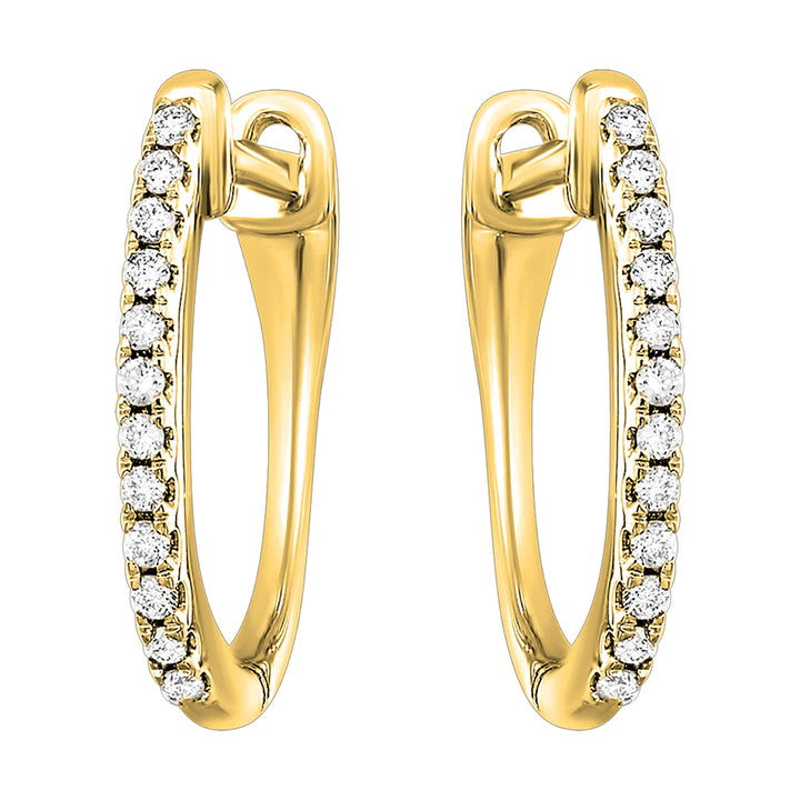 10Kt Yellow Gold Diamond 1/10Ctw Earring