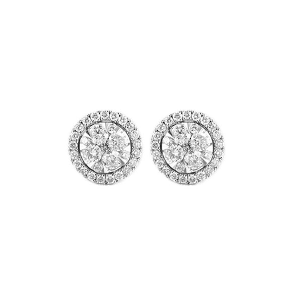 14Kt White Gold Diamond 1/3Ctw Earring