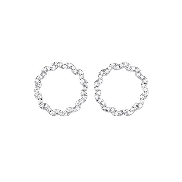 14Kt White Gold Diamond 1/4Ctw Earring