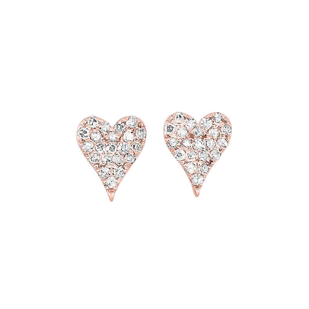 10Kt Rose Gold Diamond 1/5Ctw Earring