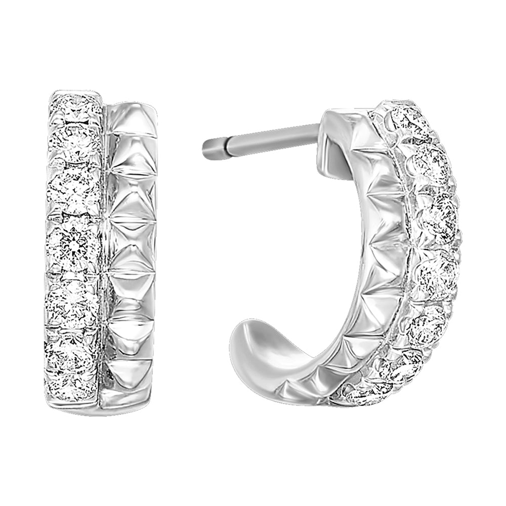 14Kt White Gold Diamond 3/8Ctw Earring