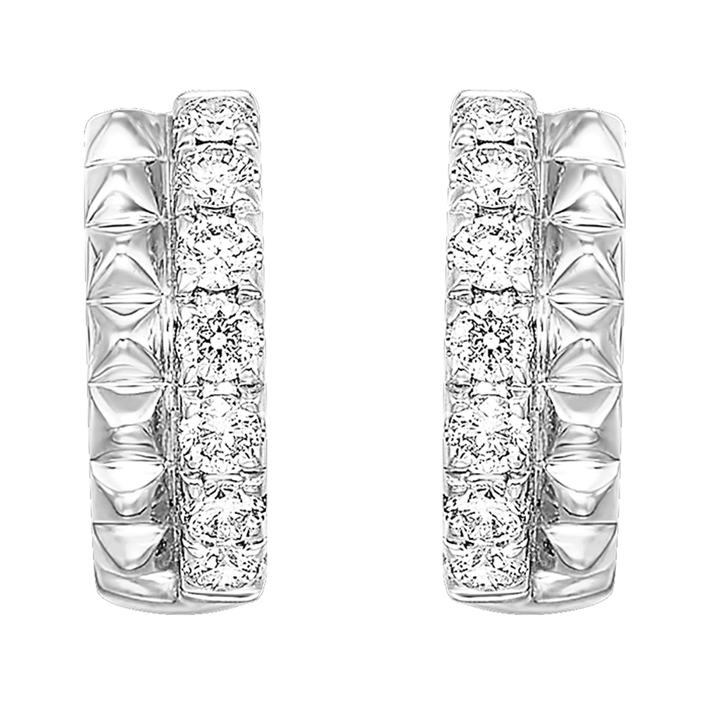 14Kt White Gold Diamond 3/8Ctw Earring