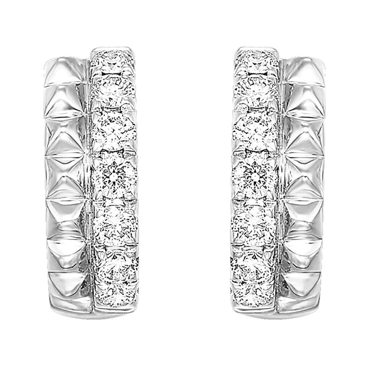 14Kt White Gold Diamond 3/8Ctw Earring