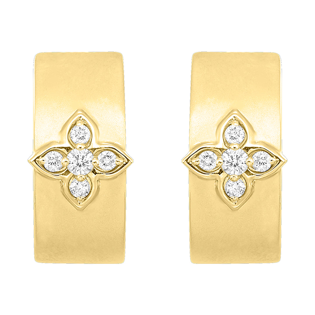 14Kt Yellow Gold Diamond 1/4Ctw Earring