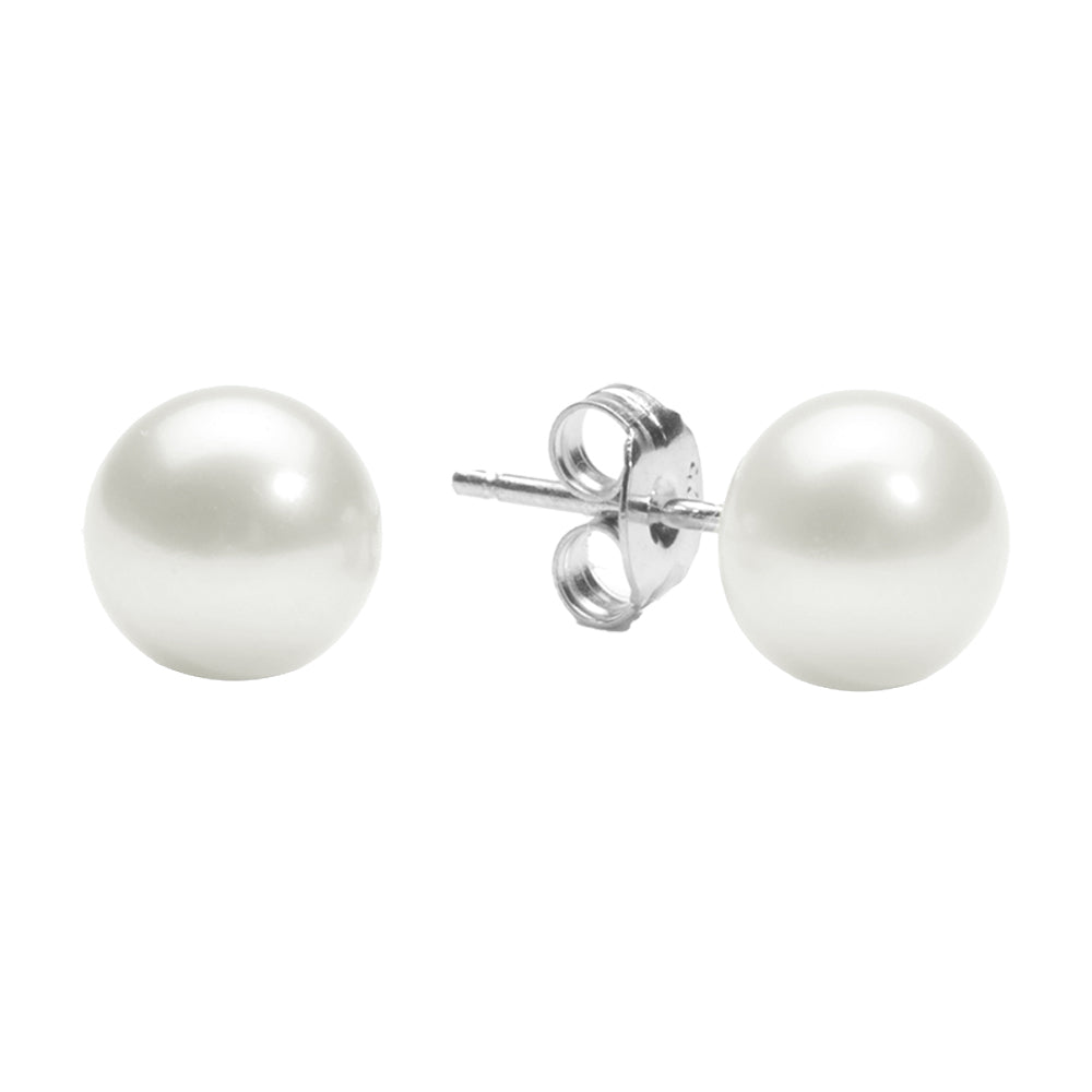 Silver Pearl Earring