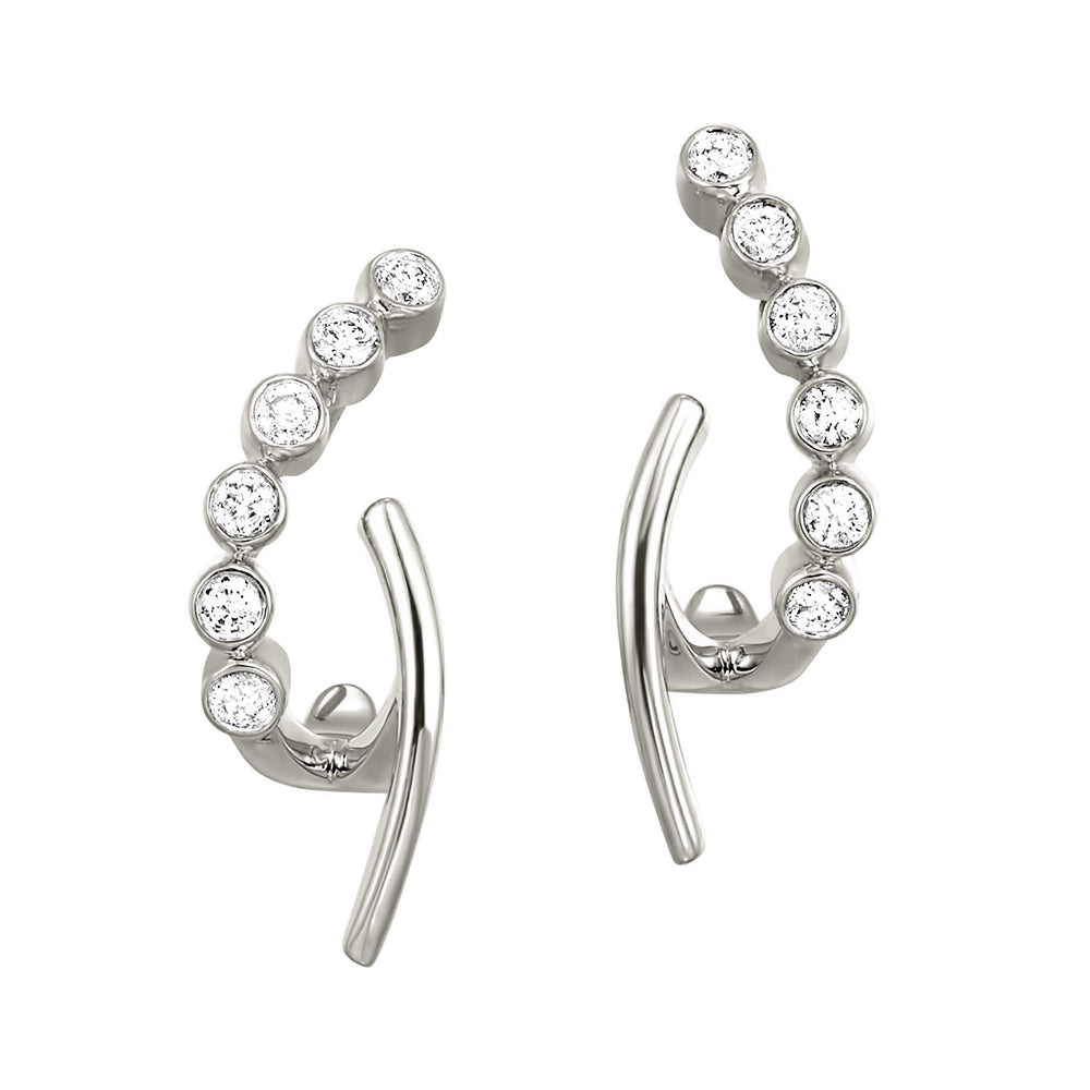 10Kt White Gold Diamond 1/5Ctw Earring