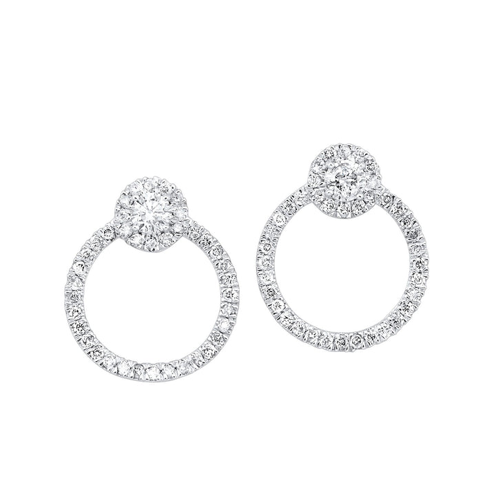 14Kt White Gold Diamond 3/8Ctw Earring