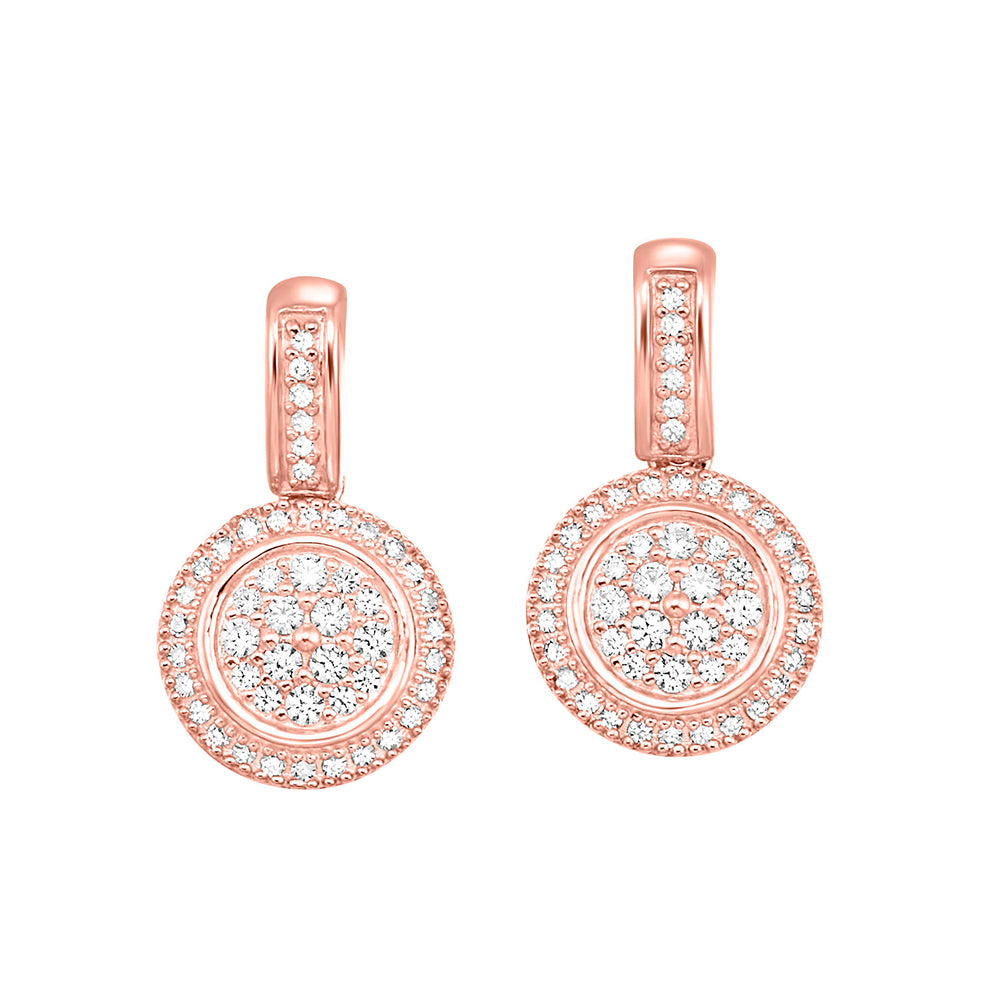 14Kt Rose Gold Diamond 1/4Ctw Earring