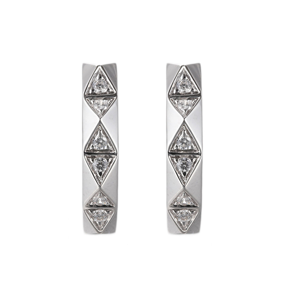 14Kt White Gold Diamond 1/7Ctw Earring