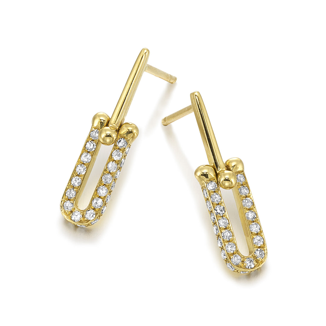 14Kt Yellow Gold Diamond 1/3Ctw Earring