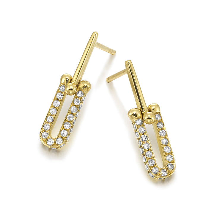 14Kt Yellow Gold Diamond 1/3Ctw Earring