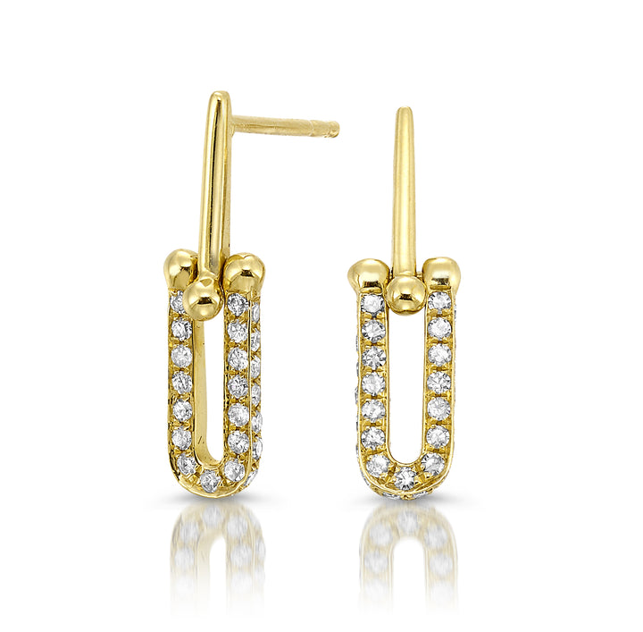 14Kt Yellow Gold Diamond 1/3Ctw Earring