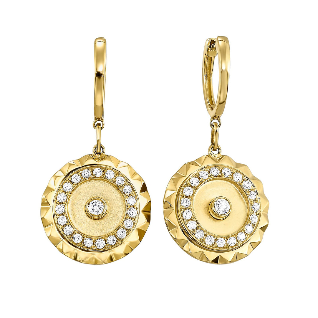 14Kt Yellow Gold Diamond 1/2Ctw Earring