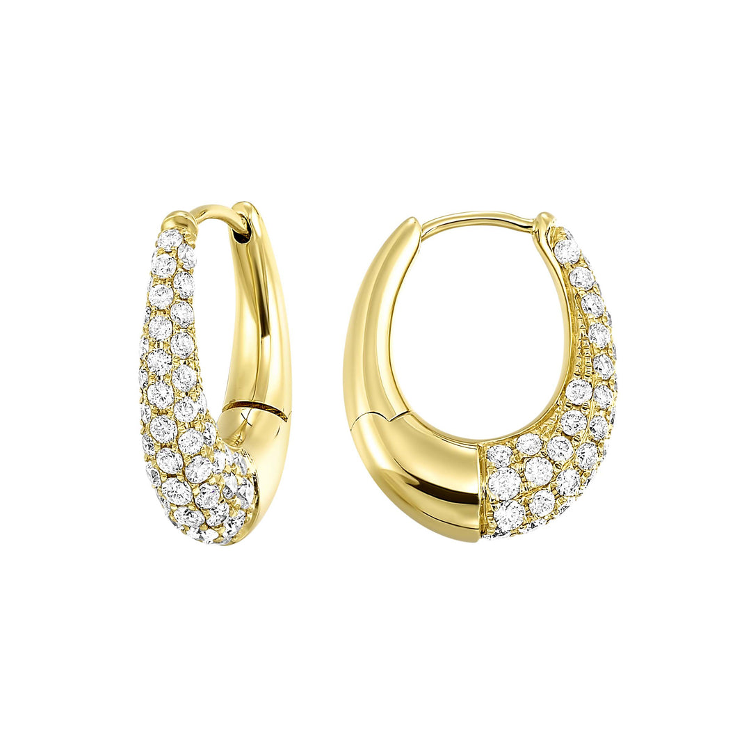 14Kt Yellow Gold Diamond 1 1/4Ctw Earring