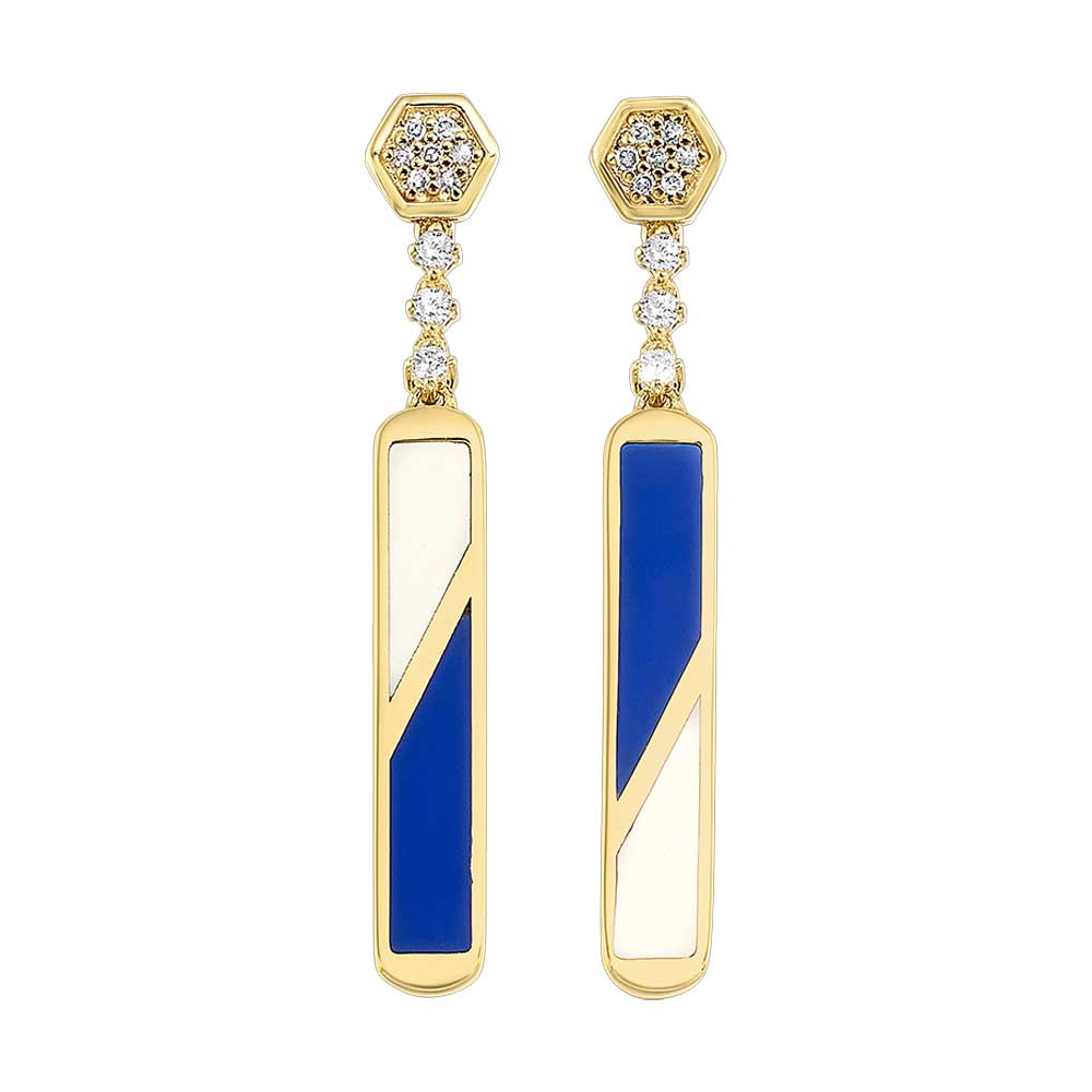 14Kt Yellow Gold Diamond 1/8Ctw Earring