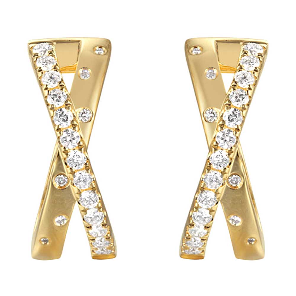 14Kt Yellow Gold Diamond 1/2Ctw Earring