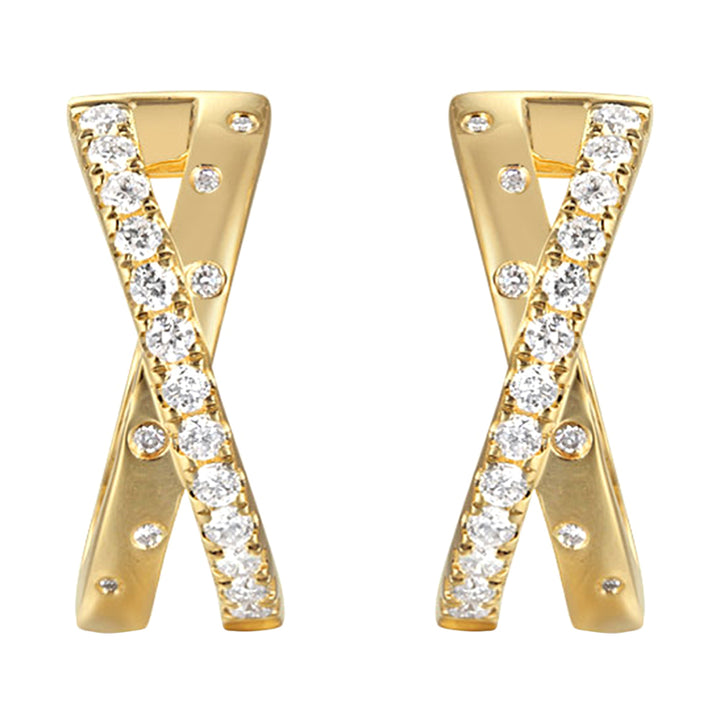14Kt Yellow Gold Diamond 1/2Ctw Earring