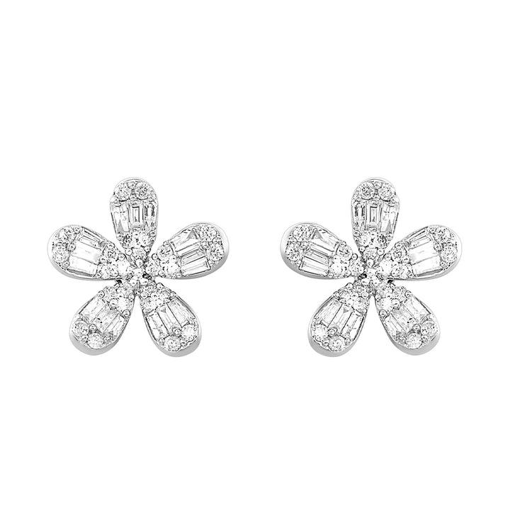 10Kt White Gold Diamond 1/2Ctw Earring