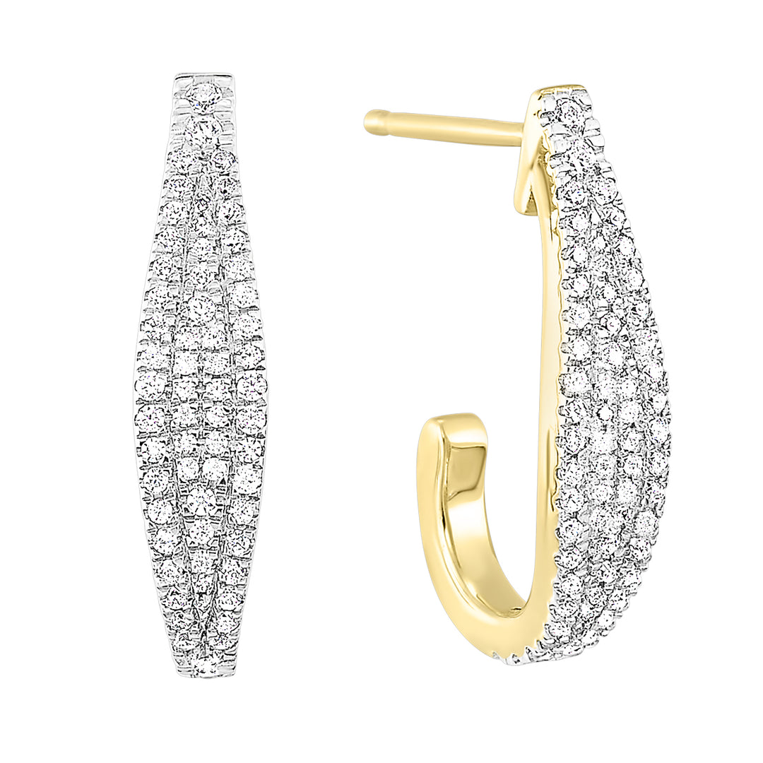 10Kt Yellow Gold Diamond 3/8Ctw Earring