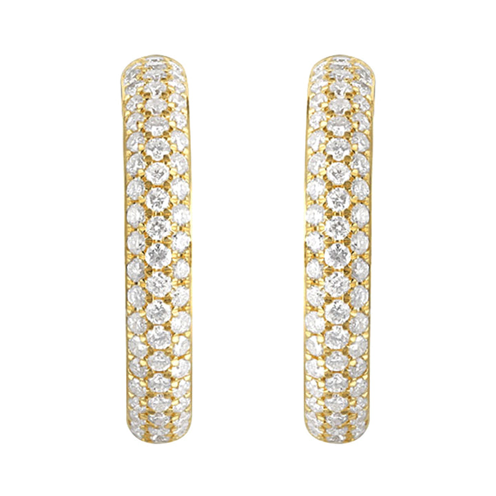 14Kt Yellow Gold Diamond 1Ctw Earring