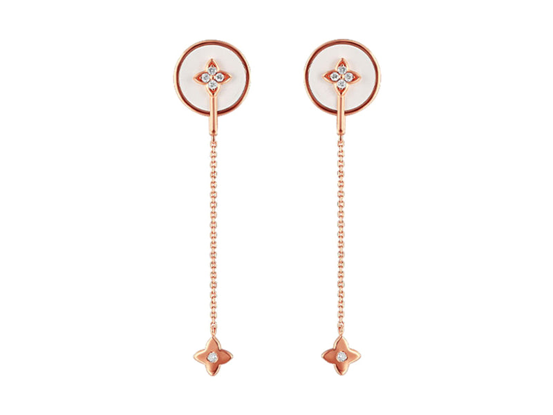 14Kt Rose Gold Diamond 1/10Ctw Earring