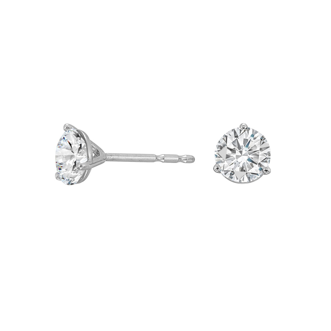 14Kt White Gold Diamond 1Ctw Earring