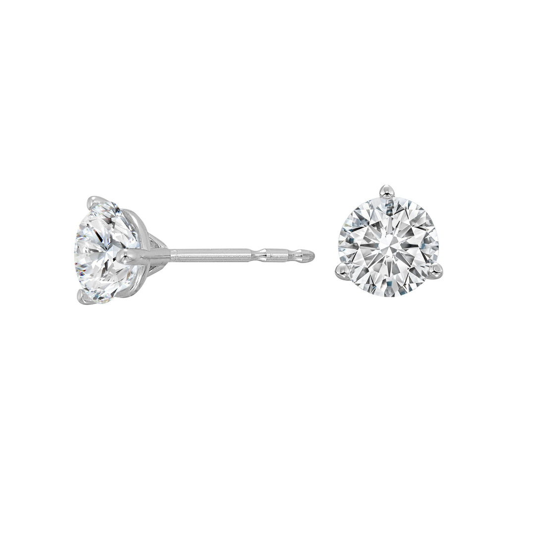 14Kt White Gold Diamond 1 1/2Ctw Earring