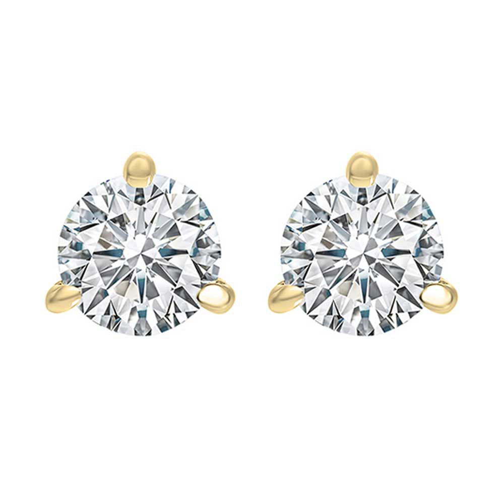 14Kt Yellow Gold Diamond 1/3Ctw Earring