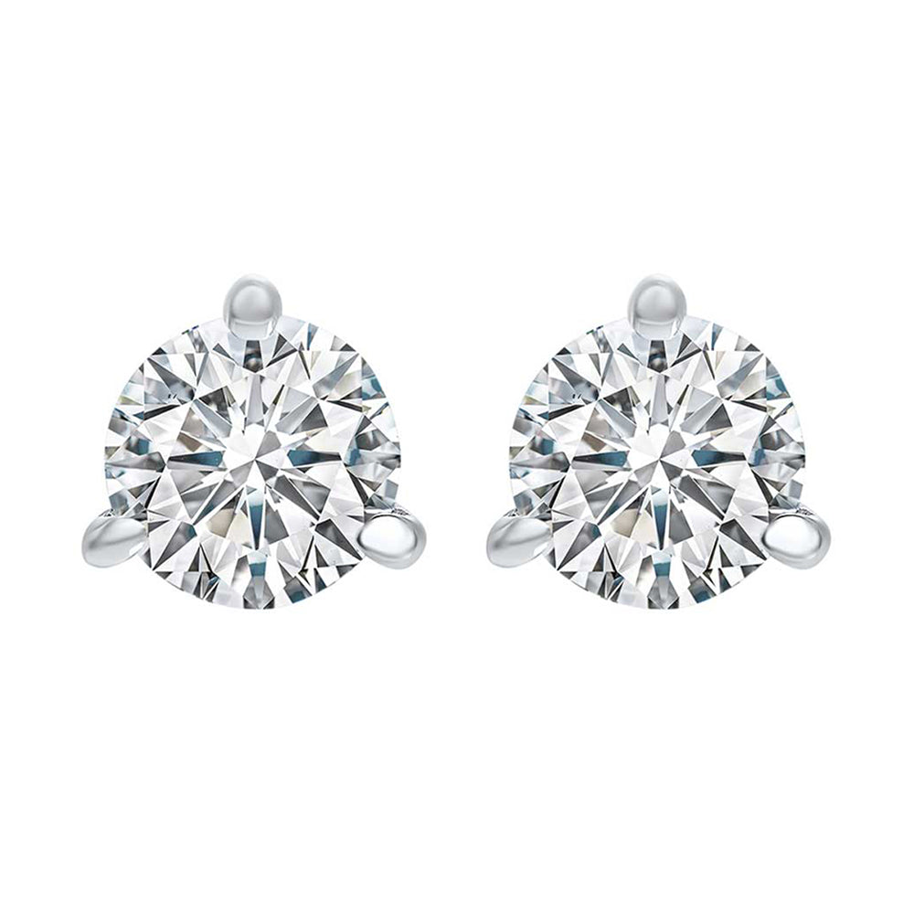 14Kt White Gold Diamond 1Ctw Earring