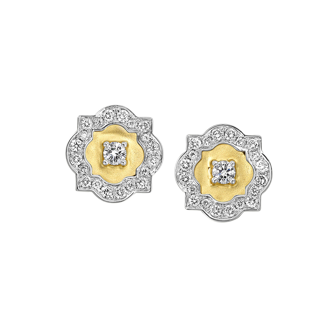 14Kt Yellow Gold Diamond 1/2Ctw Earring