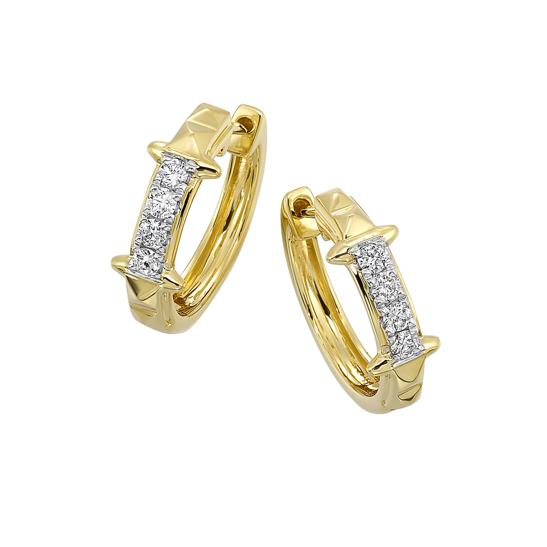 14Kt Yellow Gold Diamond 1/3Ctw Earring