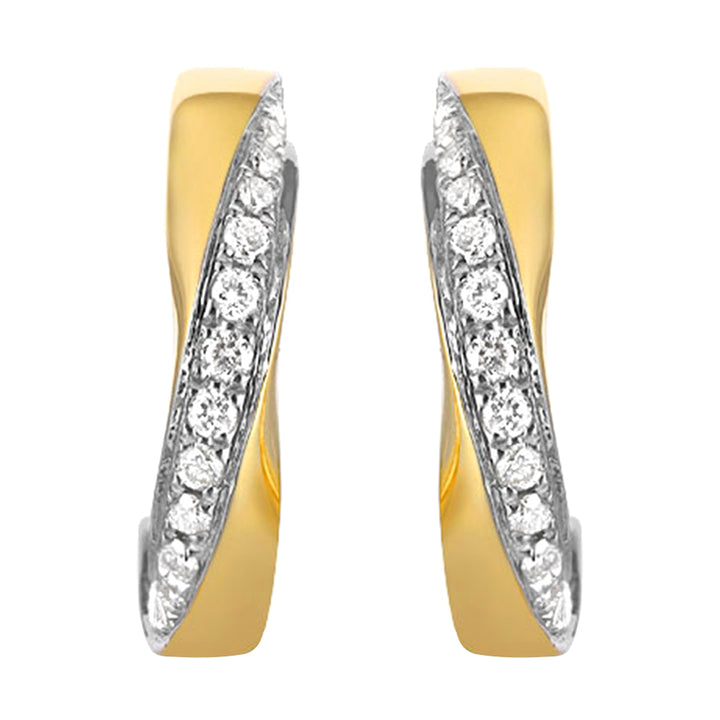 14Kt Yellow Gold Diamond 1/4Ctw Earring