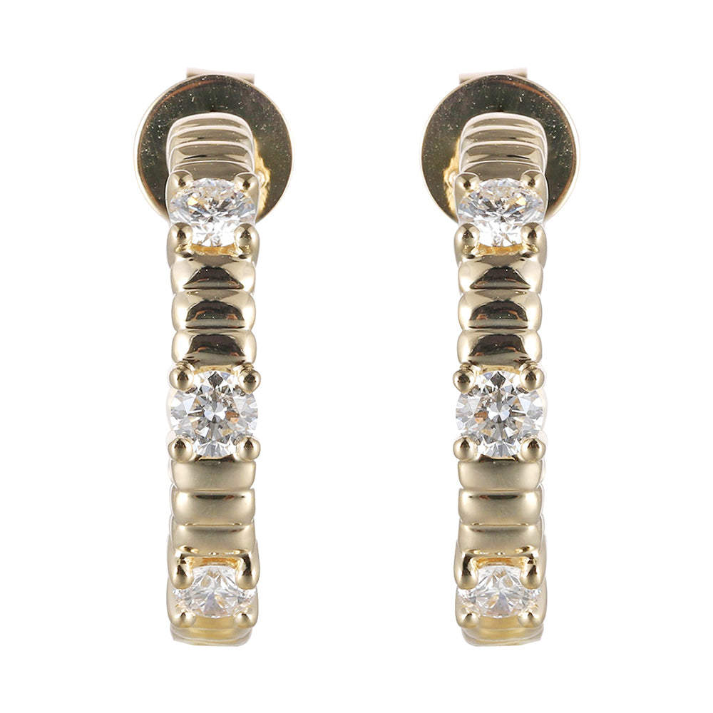 14Kt Yellow Gold Diamond 1/2Ctw Earring