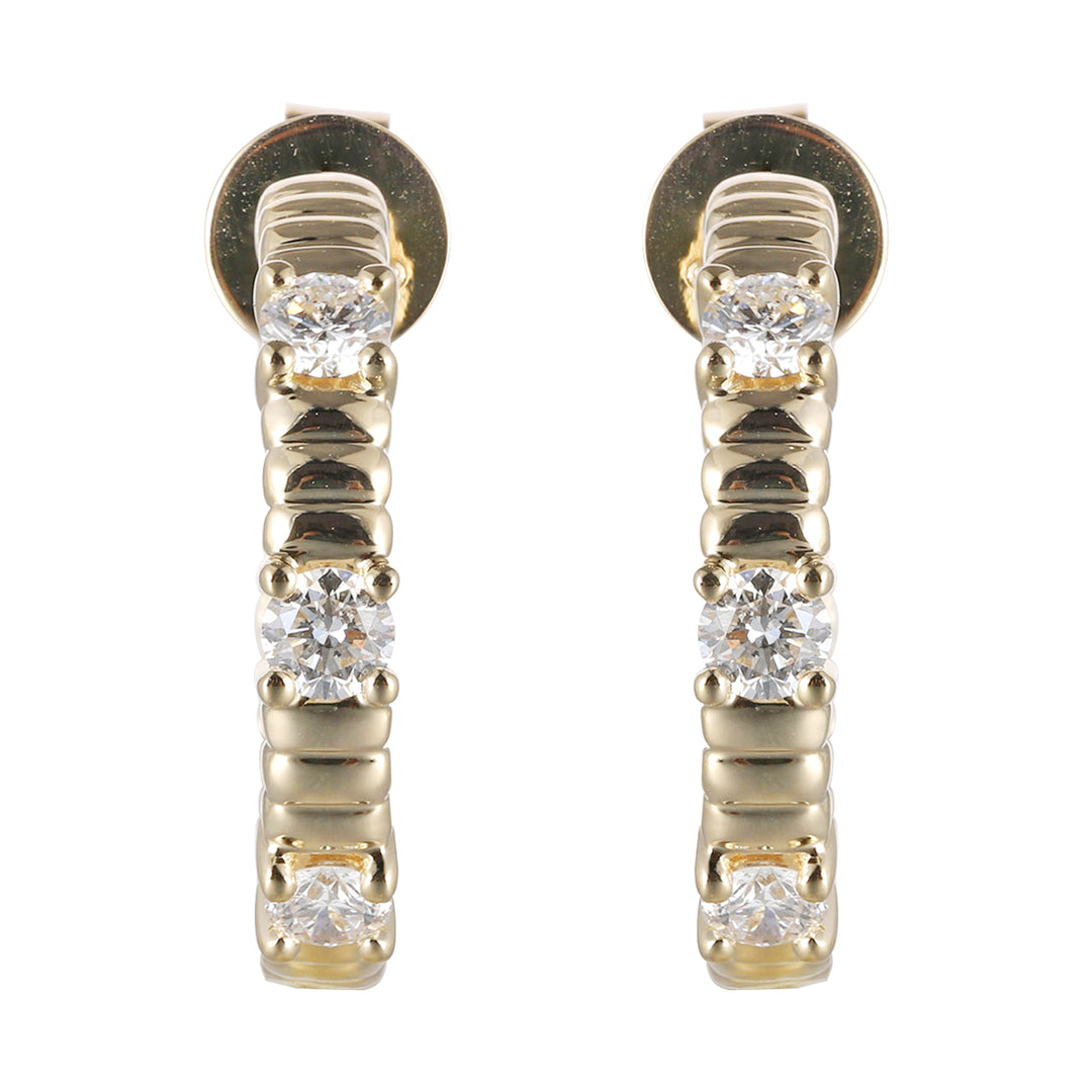 14Kt Yellow Gold Diamond 1/2Ctw Earring