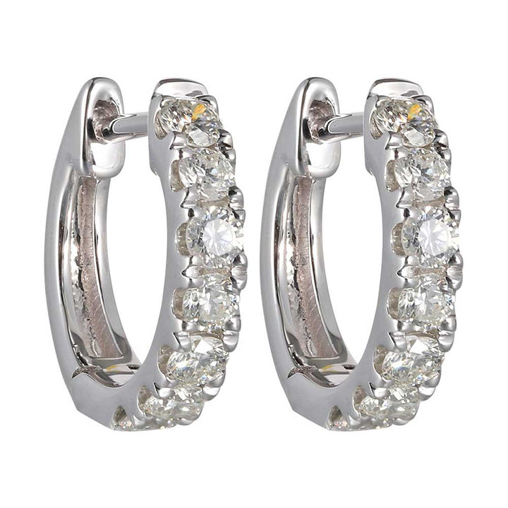 14Kt White Gold Diamond 1/2Ctw Earring