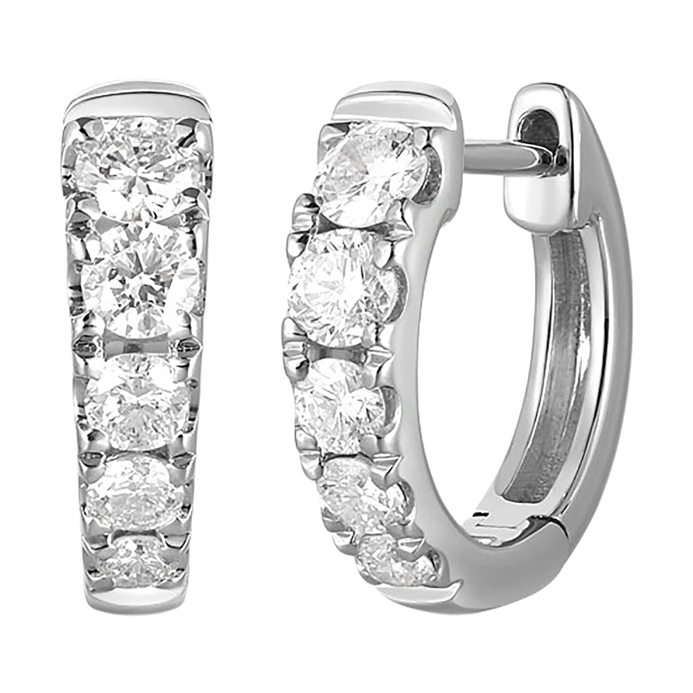 14Kt White Gold Diamond 1/2Ctw Earring