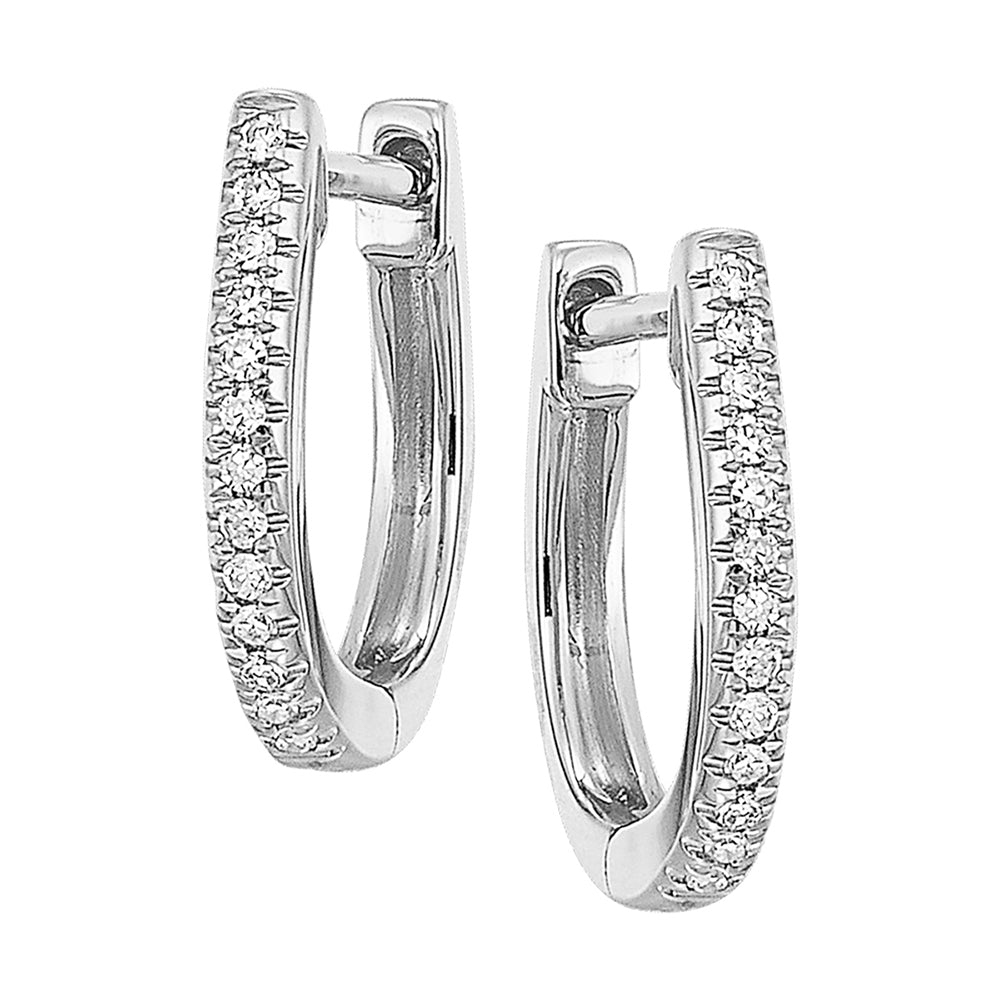 14Kt White Gold Diamond 1/15Ctw Earring