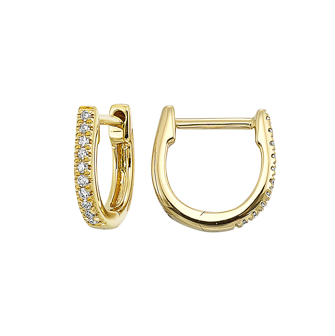 14Kt Yellow Gold Diamond 1/20Ctw Earring
