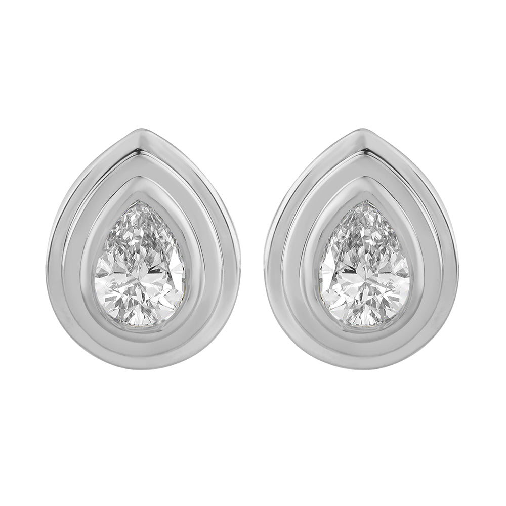 14Kt White Gold Diamond 1/3Ctw Earring
