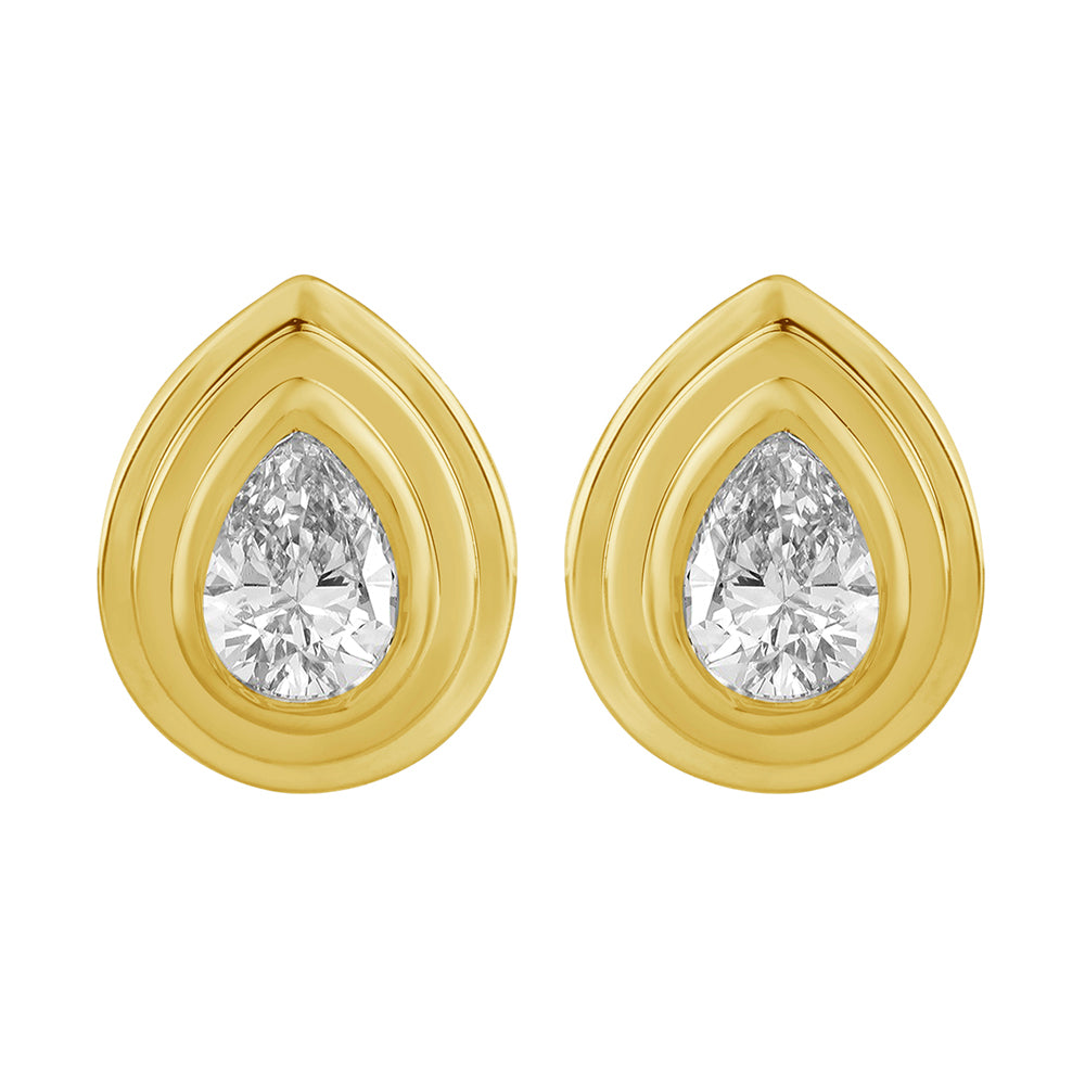 14Kt Yellow Gold Diamond 1/3Ctw Earring