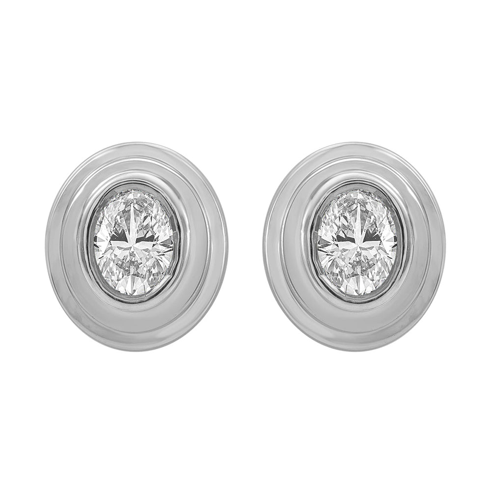 14Kt White Gold Diamond 1/3Ctw Earring