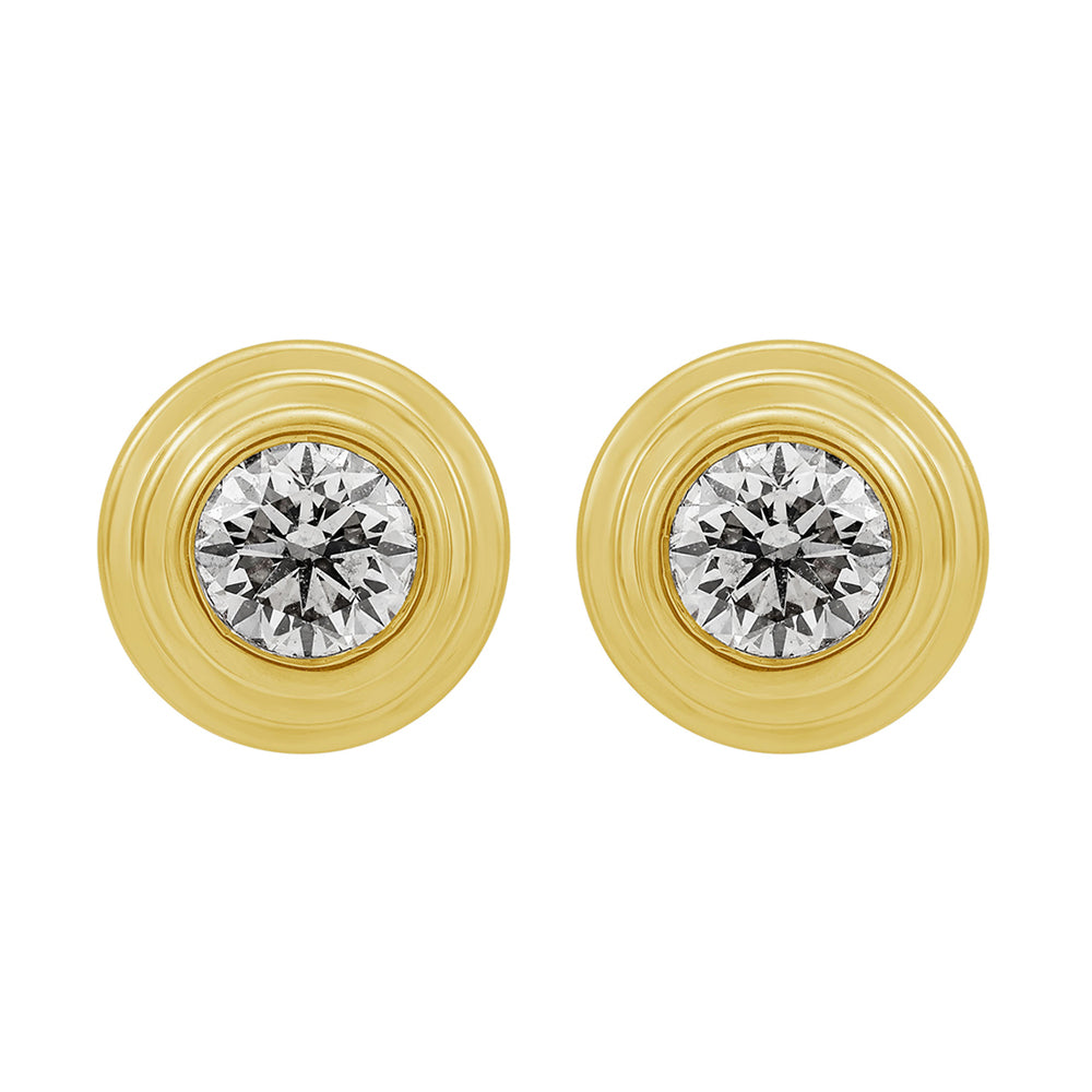 14Kt Yellow Gold Diamond 1/3Ctw Earring