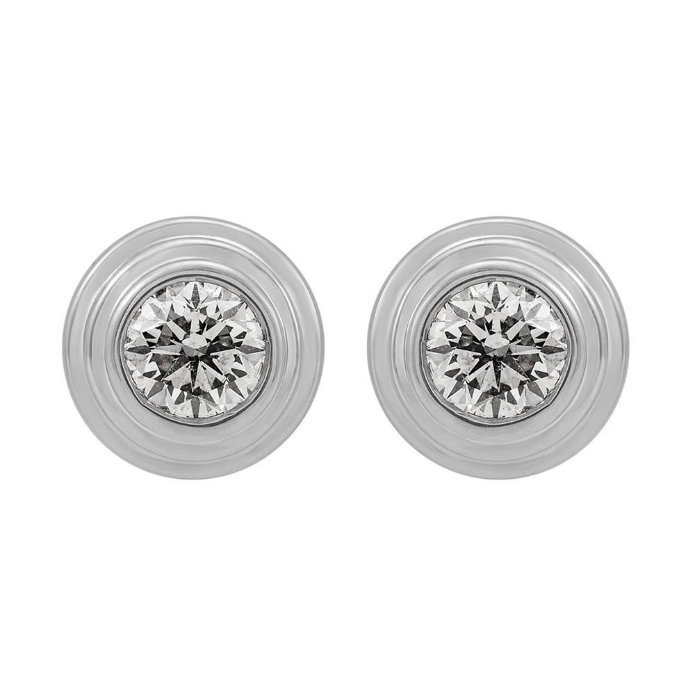 14Kt White Gold Diamond 1/3Ctw Earring