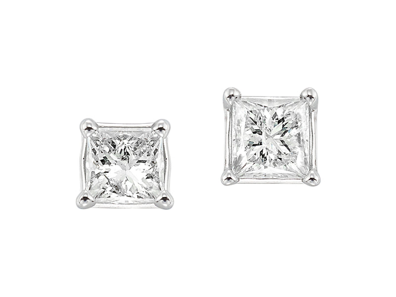 14Kt White Gold Diamond 1 1/2Ctw Earring