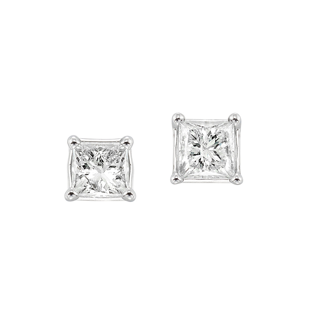 14Kt White Gold Diamond 1 1/2Ctw Earring