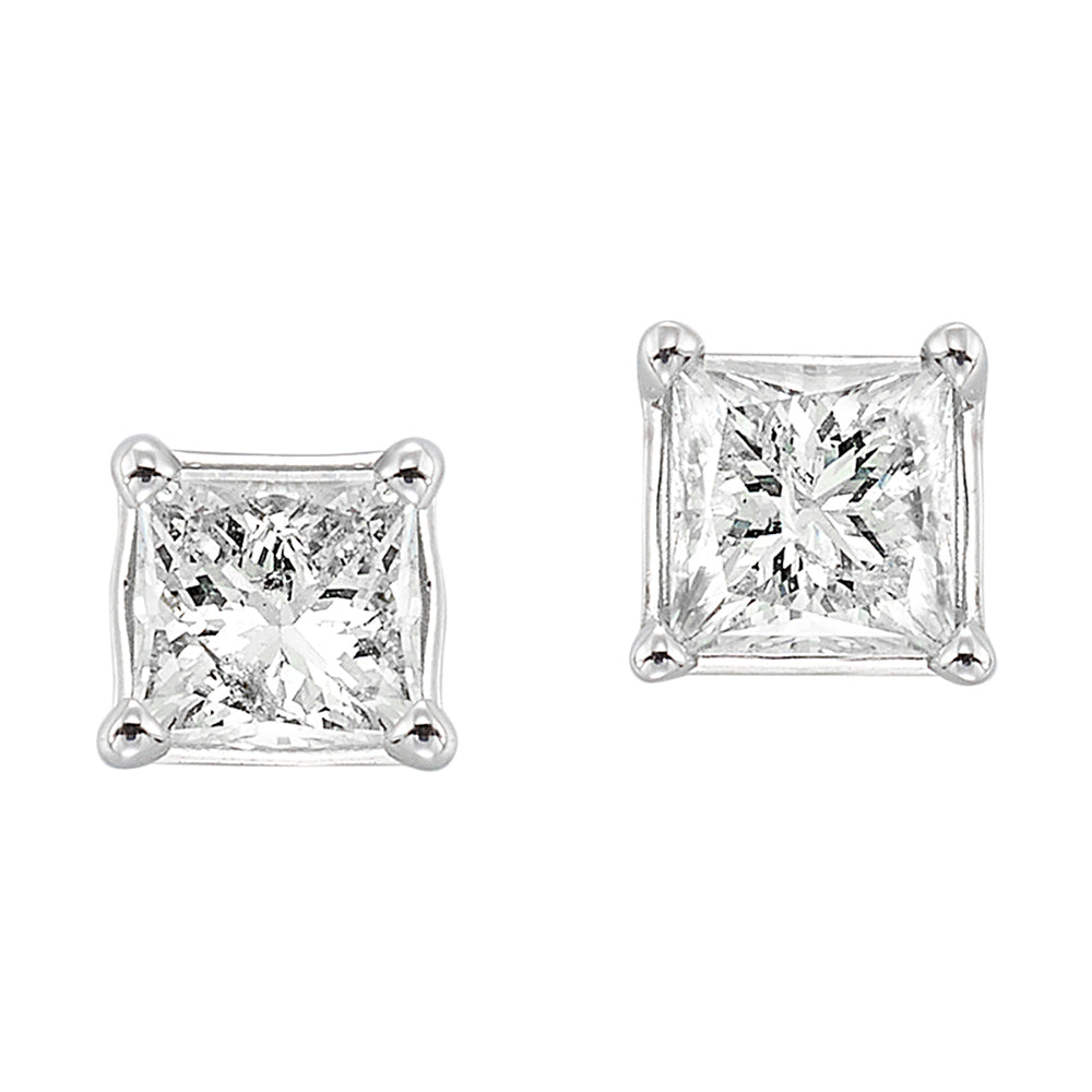 14Kt White Gold Diamond 1 1/2Ctw Earring