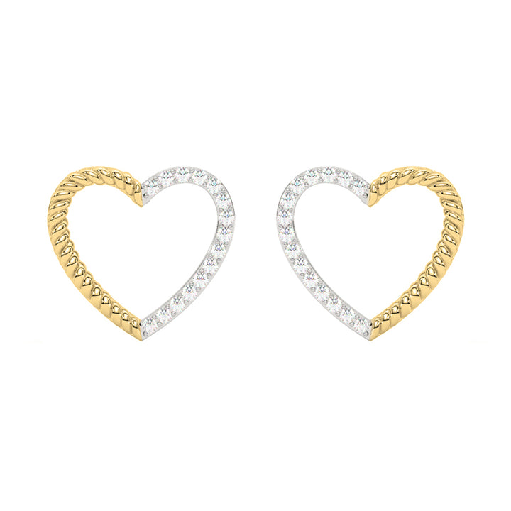 14Kt Yellow Gold Diamond 1/20Ctw Earring
